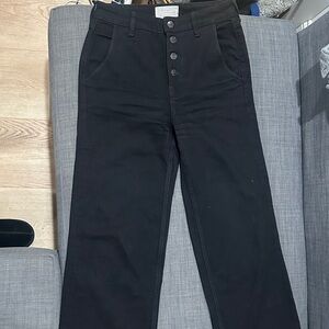 Everlane Wide Leg Pants in Black (size 27)